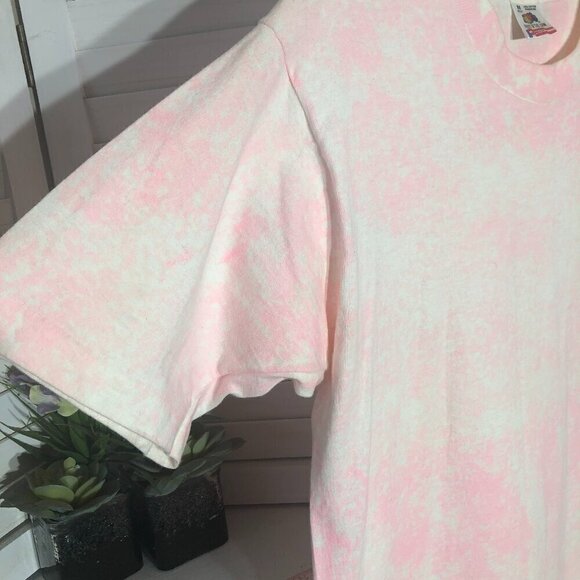 Vintage 90s Fruit of The Loom Tie Dye T-Shirt Made in USA M - Picture 3 of 9